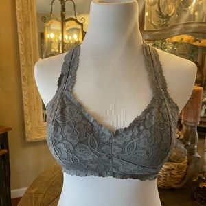 🤍 Free People Gray Lace Bralette 🤍